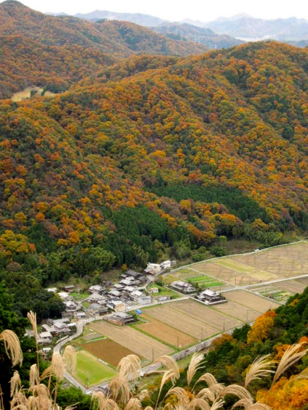 Beautiful view from Mt. Syosha, Himeji, Japan